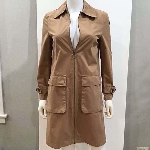 Trench Coat, Zara, Tan, Size XS - Picture 7 of 10